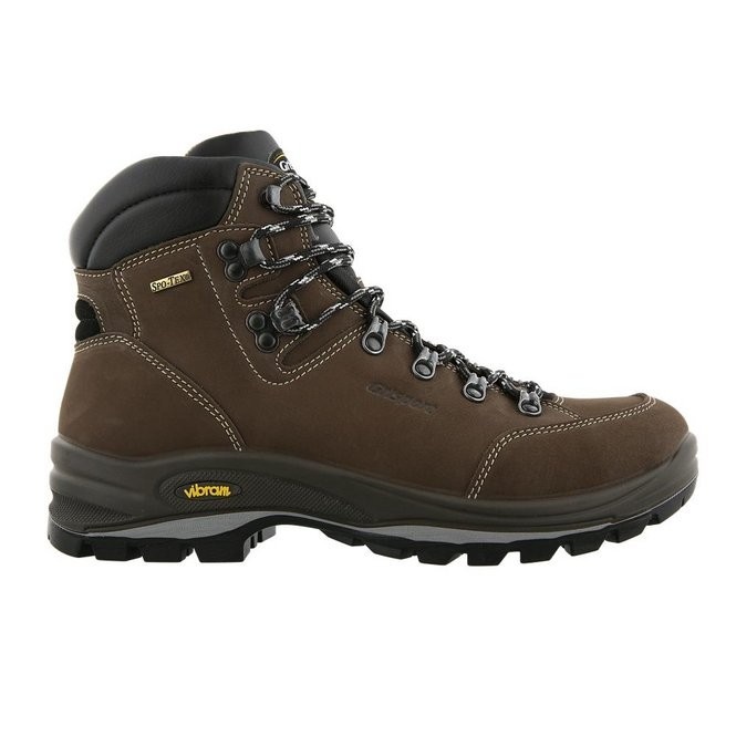 Grisport Anden Onbeveiligd Hoog Mocca Nubuck Wandelschoen