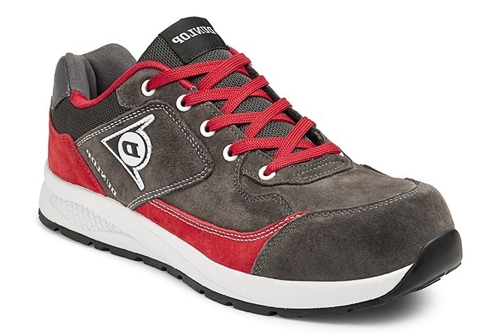 Dunlop Flying Luka S3 Laag Antraciet/Rood Werkschoen