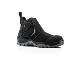Buckbootz  BSH014 S3  HRO Hoog Zwart Instap Werkschoen