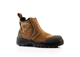 Buckbootz  BSH014 S3 Hoog Bruin Instap Werkschoen