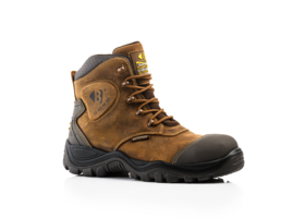 Buckbootz  BSH012 S3 HRO  Hoog Bruin Werkschoen