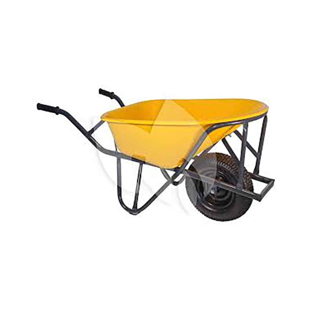 The Toy Company Outdoor Active Metalen Kruiwagen Groen-Geel – Stevig Speelgoed Voor Kinderen