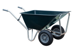Stalkruiwagen basic LP1602 160 L groen met 2 wielen kruiwagen