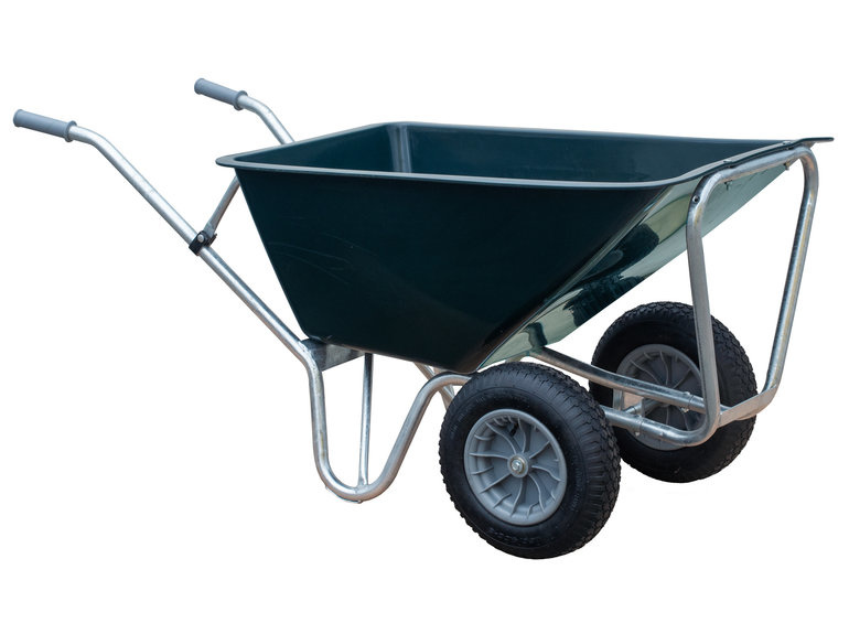 Stalkruiwagen basic LP1601 160 L groen met 2 wielen kruiwagen
