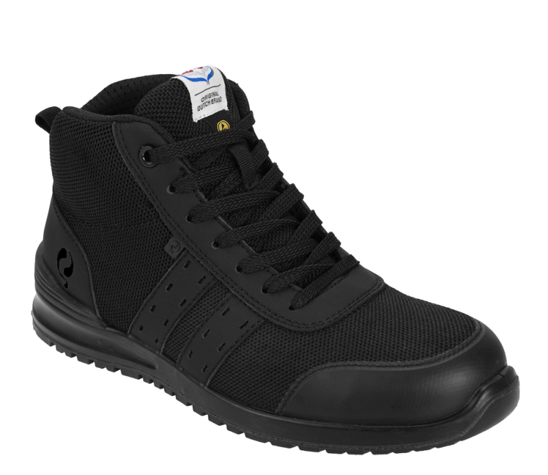 Quick Sprint Dark QS0562 S1P Hoog Zwart Werkschoen