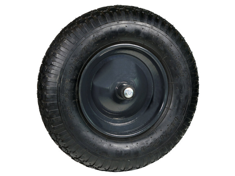 Kruiwagenwiel CW102 met luchtband en metalen velg