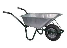 Klus/tuinkruiwagen H1V85C basic gecoat frame 85 L verzinkte bak