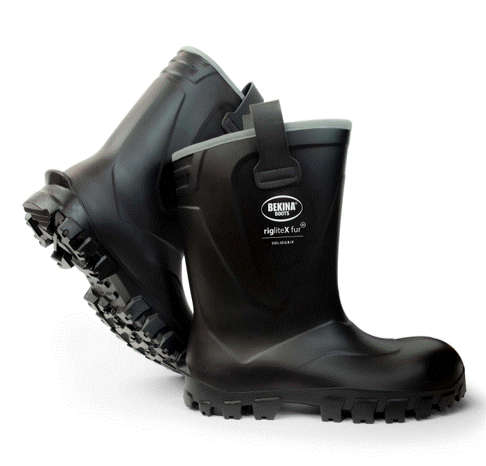 Bekina RigliteX SolidGrip Gevoerd  XFN4P8080AP S5 Hoog Zwart Werklaars