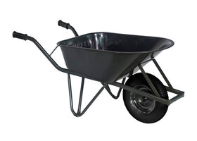 Bouwkruiwagen HSO85 staal 85 L met ovale buis