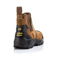 Buckbootz BSH006 S3 Hoog Bruin Instap Werkschoen