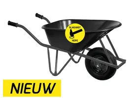 Bouwkruiwagen HDPE 85 L ovale buis