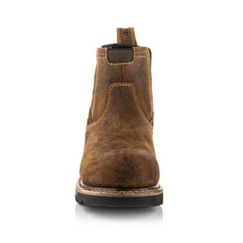 Buckbootz B1180 S3 Hoog Bruin Instap Werkschoen