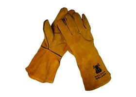 Bull Flex 10396 rundsplitleer kevlar gestikt lashandschoen