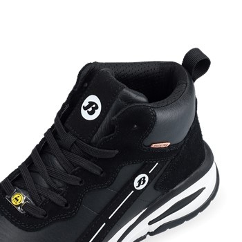 Bata Whawowa Jane S3S Hoog Zwart Werkschoen