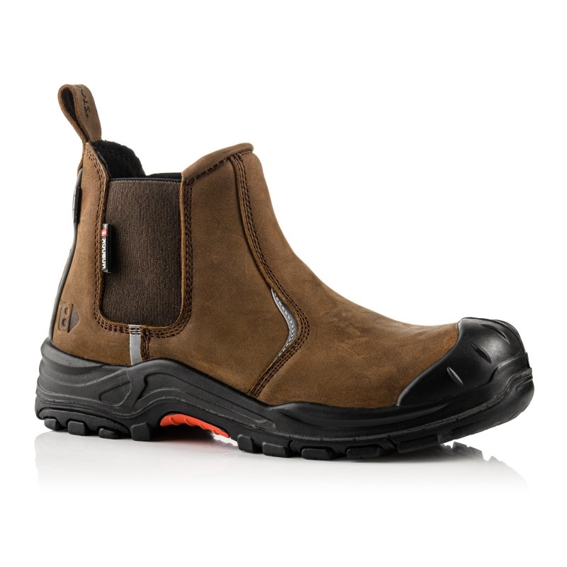 Buckbootz Boots Nubuckz NKZ101BRN S3 Buin Hoog Werkschoen