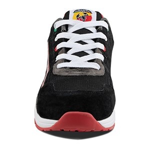 Abarth 595 S3 Laag Zwart/Rood Werkschoen