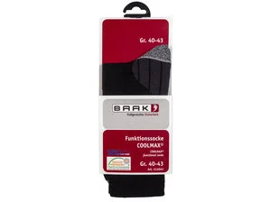 Baak  Coolmax zwart/grijs sokken