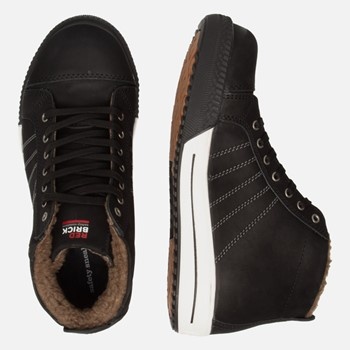 Redbrick Redbrick Ice S3 Hoog Zwart Werkschoen Met Bont