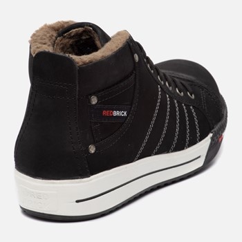 Redbrick Redbrick Ice S3 Hoog Zwart Werkschoen Met Bont