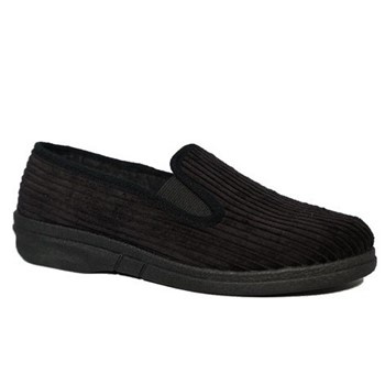 Blenzo 7359 Corduroy Pantoffel Zwart