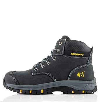 Buckbootz Wizardz WIZL1BLK S3S Hoog Zwart Werkschoen