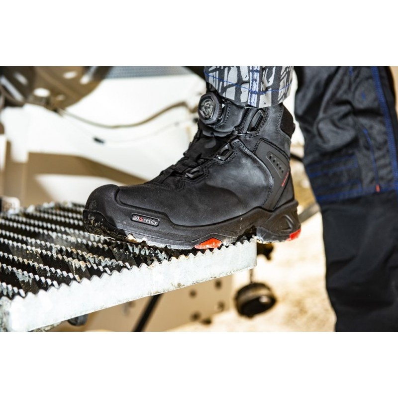 Baak Braxton S3 BOA Hoog Zwart Werkschoen