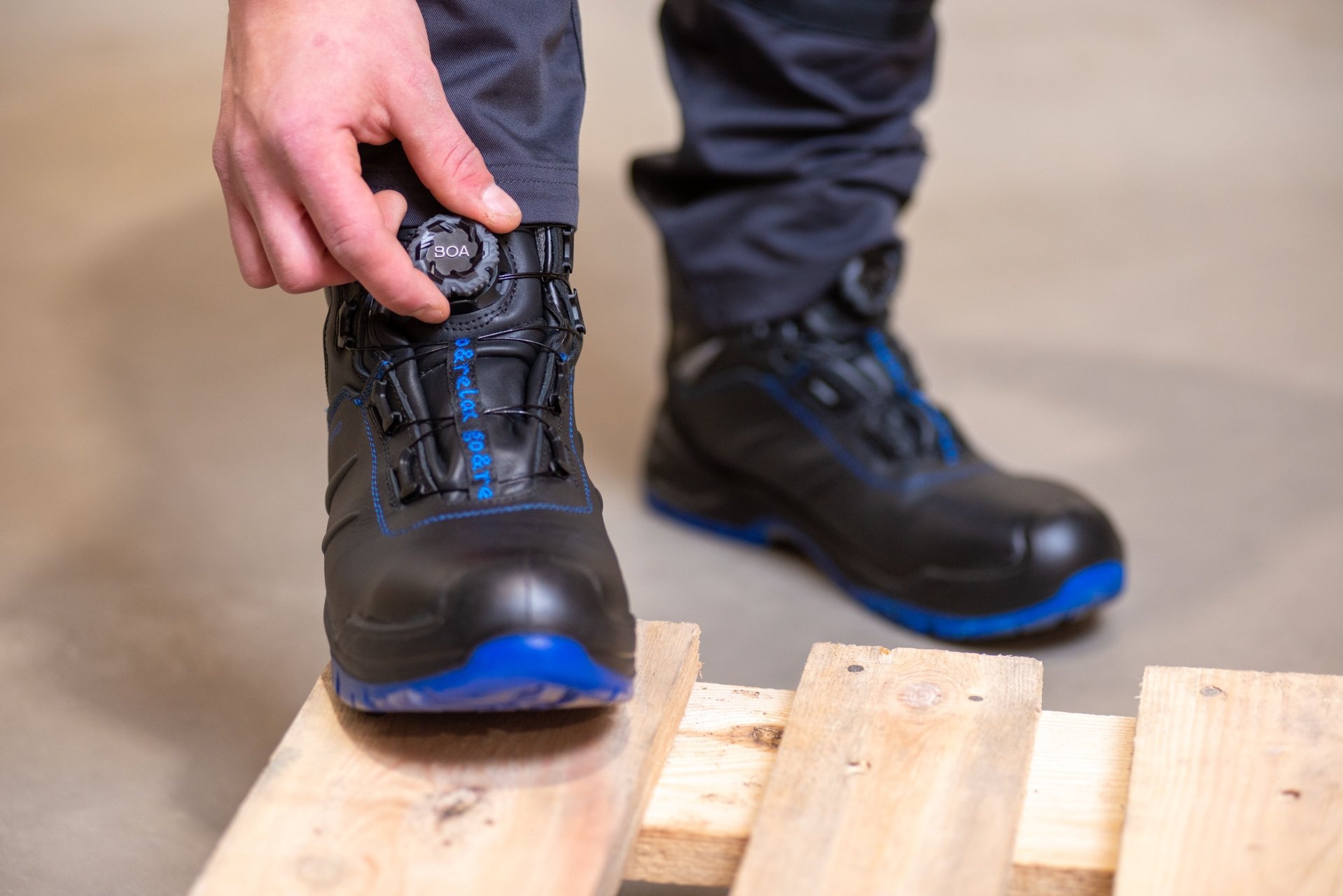 Baak Hunter S3 ESD SRC  Hoog Zwart Boa Werkschoen