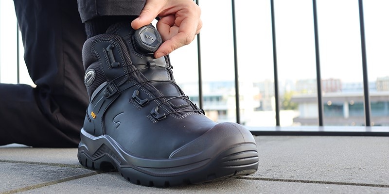 Grisport 903L S3 Hoog Zwart Boa Werkschoen