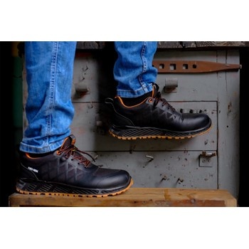 No Risk Sooth S3 ESD  Laag Zwart/Oranje Sneaker Werkschoen