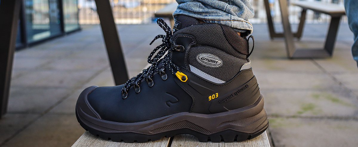 Grisport 803 S3   Hoog Zwart Werkschoen