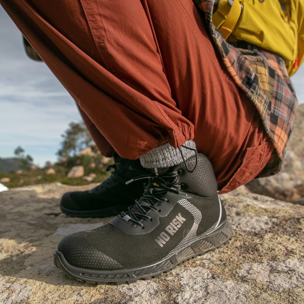 No Risk Black Tiger S3 Hoog Zwart Werkschoen