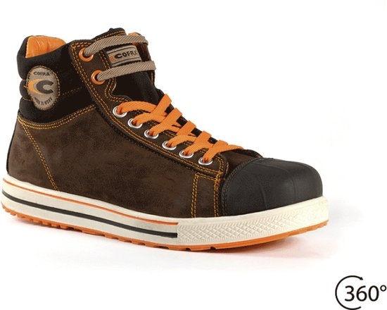 Cofra Conference S3 Hoog Bruin Sneaker Werkschoen