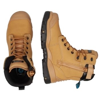 Bata Longreach Zip S3 ESD  Hoog Wheat Werkschoen