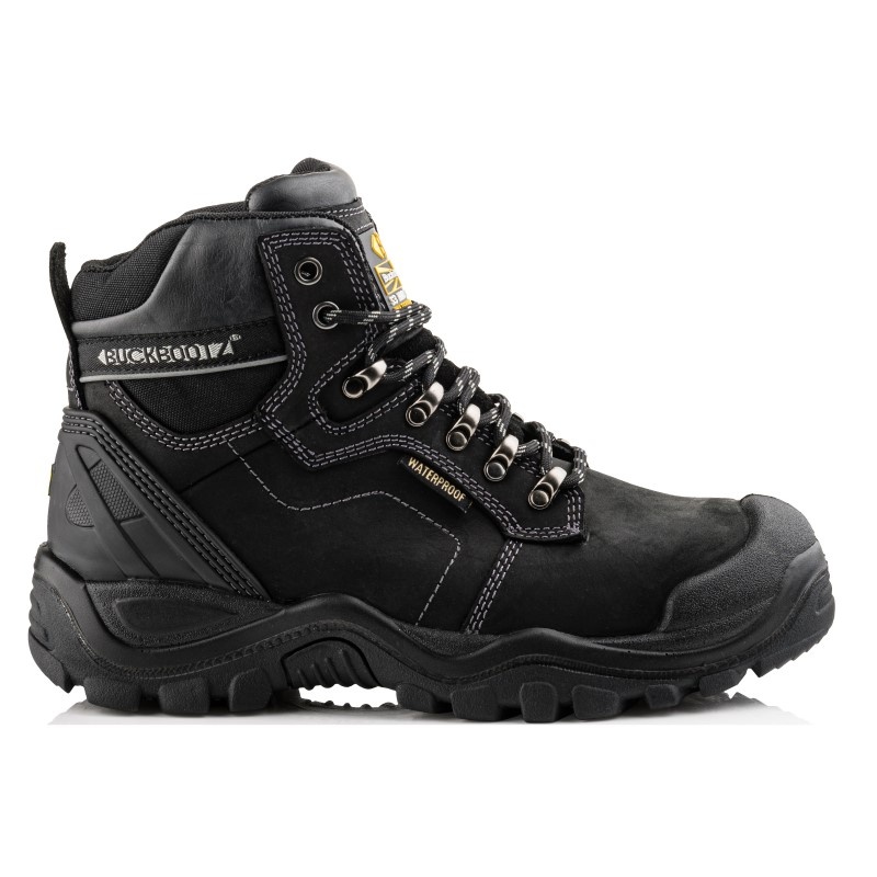 Buckbootz  BSH009 S3 Hoog Zwart Werkschoen