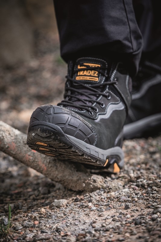 Buckbootz Tradez  Blitz S3 HRO  Hoog Zwart Werkschoen