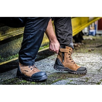 Buckbootz BSH008 S3 Hoog Bruin Werkschoen