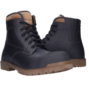 FootFellas Troy F101002 S3S Hoog Zwart Werkschoen