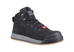Hard Yakka Lace Zip  3056 S1P  Y60328 Hoog Zwart Werkschoen