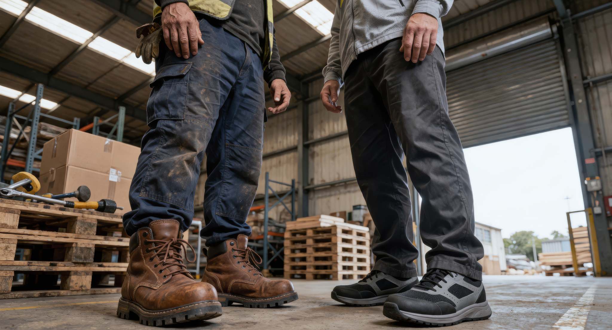 Leren vs synthetische werkschoenen: wat is de beste keuze?