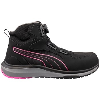 Puma Aspire Pink Disc S3S 632950 Hoog Zwart Werkschoen