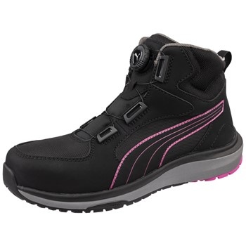 Puma Aspire Pink Disc S3S 632950 Hoog Zwart Werkschoen