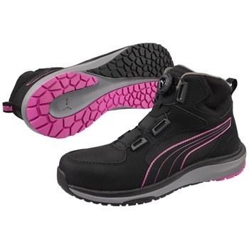 Puma Aspire Pink Disc S3S 632950 Hoog Zwart Werkschoen
