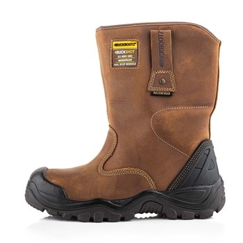 Buckbootz  BSH010 S3 Hoog Bruin Werklaars