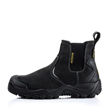 Buckbootz  BSH006 S3 Hoog Zwart Instap Werkschoen
