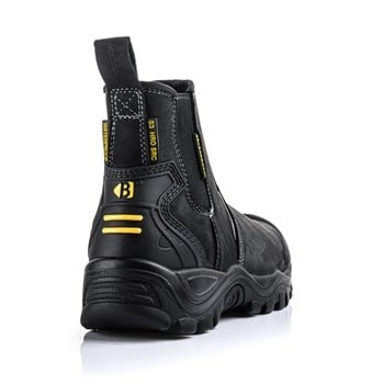 Buckbootz  BSH006 S3 Hoog Zwart Instap Werkschoen