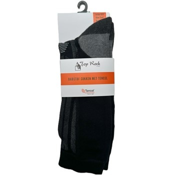 Top Rock Badstof Sokken met Tencel Zwart
