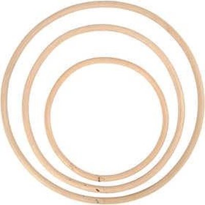 Bamboe ringen (15,3 / 20,3 / 25,5 cm)