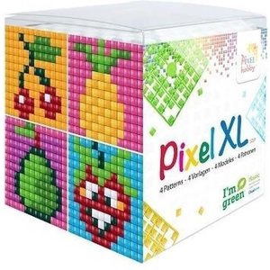 Pixel Pixelhobby XL - kubus set - Fruit (kers, ananas, peer, aardbei)