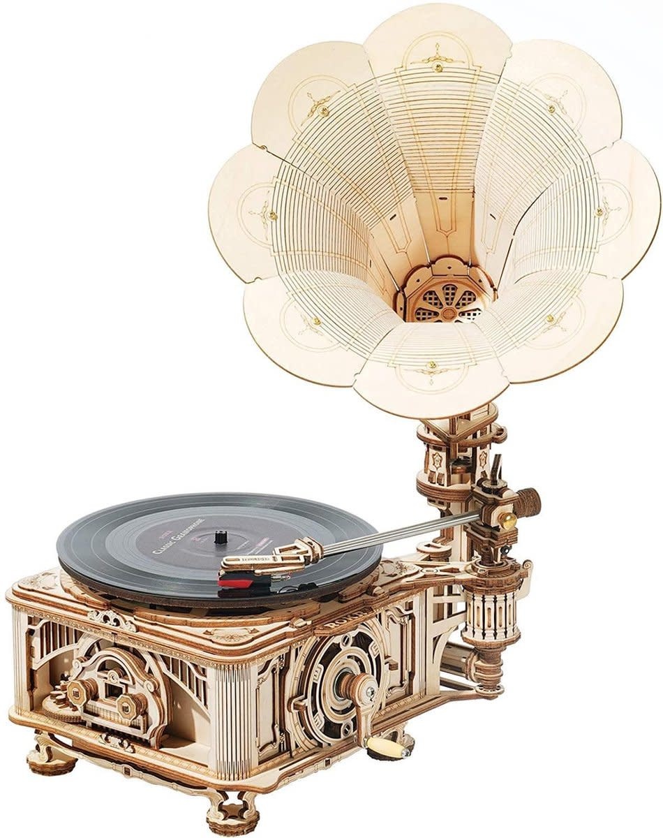 Vochtig Ewell geduldig Robotime - Classical gramophone (houten bouwpakket) - Hobby Creatief