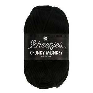 Scheepjes Scheepjes - Chunky Monkey 100 gram Black (Zwart)